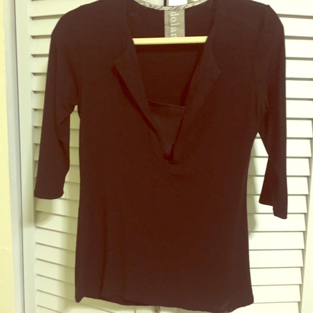 Black shirt from Anthropologie